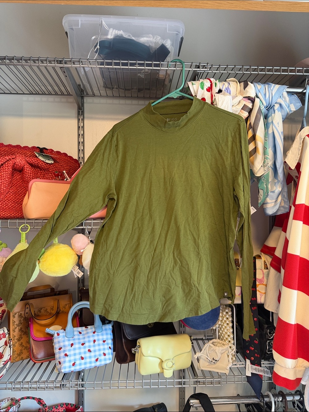 Women’s Long Sleeve Olive Green Tee